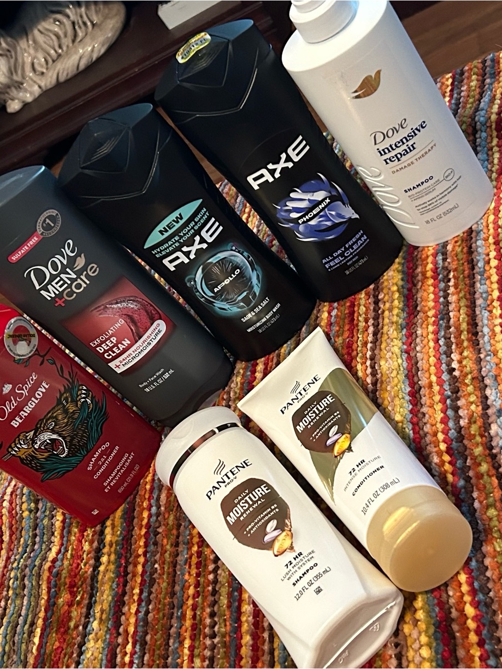 Dove Axe Old Spice Pantene personal care bundle of 7 items All New